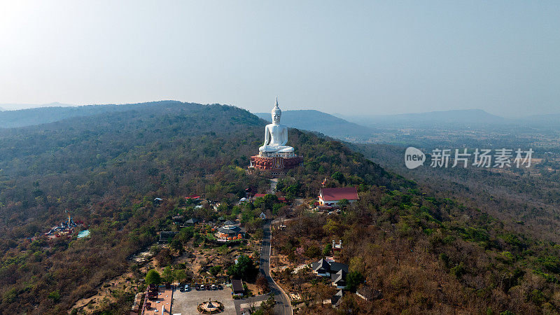 Wat Roi Phra Phutthabat Phu manoram, Mukdahan，泰国